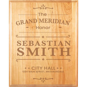 12" x 15" Genuine Cherry Plaqu AIM-1894075