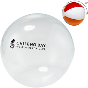 16" Translucent Clear Beach Ball AIM-1900614
