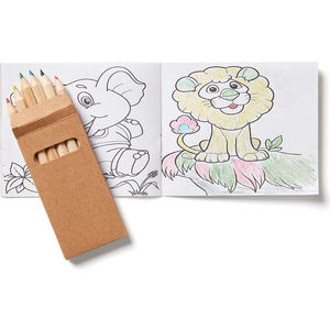 Zoo Kids Coloring Book & 6-Color Pen AIM-1904022