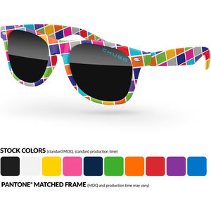 Retro Sunglasses w/ Lens Imprint & F AIM-2006139