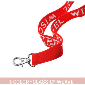 1" Woven Lanyard w/ Lobster Claw- & AIM-2008387