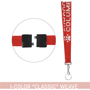 3/4" Woven Lanyard w/ Swivel Snap & AIM-2014888