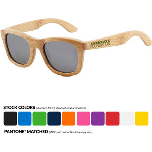 Bamboo Dark Lenses Promotional Sunglasse AIM-2036243