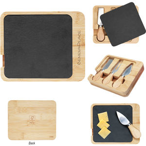 Slate & Bamboo Cheese Server Set AIM-2121584