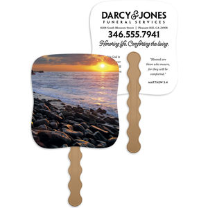 Skinner & Kennedy™ Sunset Shore - Pictorial Fan AIM-2184200