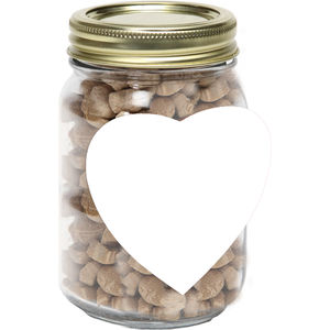 Pint Jar with Large Heart Magnet Pet Fil AIM-2184242