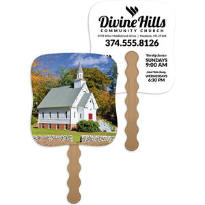 Skinner & Kennedy™ Little White Church - Pictorial Fan AIM-2184244