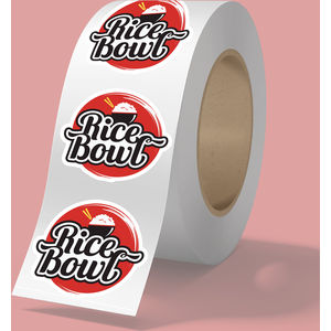 2" x 2" BOPP stickers on roll AIM-2199334