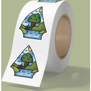 4" x 4" BOPP stickers on roll AIM-2199337