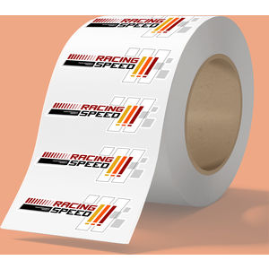 6" x 2" BOPP stickers on roll AIM-2199350