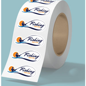 4" x 2" BOPP stickers on roll AIM-2199352