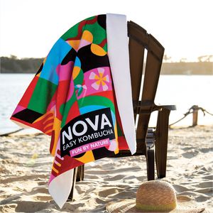 King Size Subli-Plush Velour Beach Towel AIM-2200028