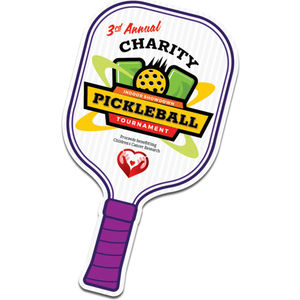 Pickleball Paddle Hand Fan, Full Color AIM-2237975