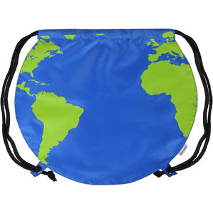 Recycled Polyester Globe Earth Drawstrin AIM-2260029