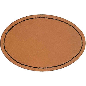 3" x 2" Oval Iron-on Leatheret AIM-2267005