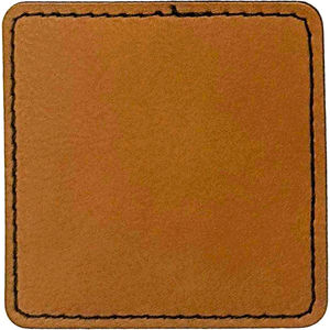 3" Square Iron-on Leatherette Patch AIM-2267024