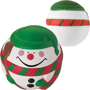 Happy Holiday Snowman Shape Stress Ball AIM-2276282