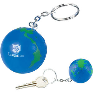 Globe Earth Shape Stress Ball Keychain AIM-2276340