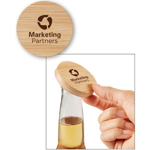 Bamboo Bottle Opener With Magnet AIM-2276360