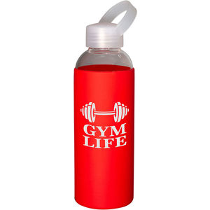 18 oz Glass Bottle With Color Silicone S AIM-2276361
