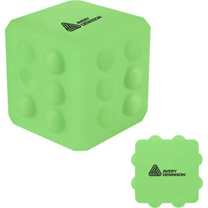 Glow in The Dark Square Push Pop Ball AIM-2282104