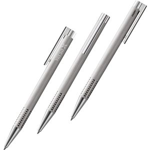 Logo Brushed Stainless Steel Ballpoint P AIM-2282980