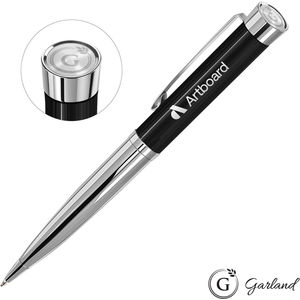 Garland® Executive Emblem Monogram Chrome Twist Ballpoint Pen - Black AIM-2302212