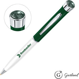 Garland® Patriot Aura Chrome Ballpoint Twist Pen - Green AIM-2302227