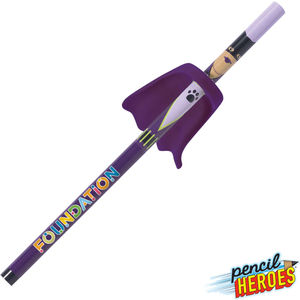 Pencil Heroes® Superhero Series Female w/Cape - Yellow AIM-2302252