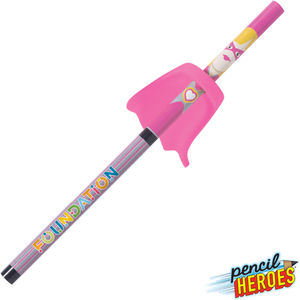 Pencil Heroes® Superhero Series Female w/Cape - Purple AIM-2302252