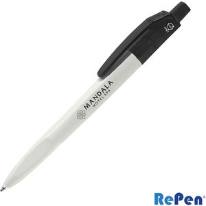 RePen® Squared White Clicker rPET - Translucent Purple AIM-2302474