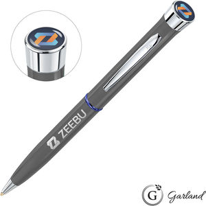 Garland® Recycled Custom Chrome Ballpoint Twist Pen - Blue AIM-2302720