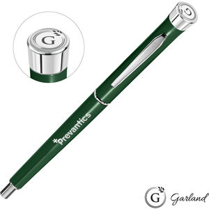 Garland® Recycled Custom Chrome Ballpoint Twist Pen - Blue AIM-2302722